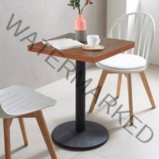 프리메이드 스퀘어 티테이블 600 카페테이블, 멀바우