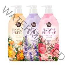 샤워메이트 퍼퓸 바디워시 900ml 로즈+라벤더+자스민, 모든피부, 1set