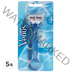질레트 비너스 블루 면도기 여성용면도기, 1개입, 5개