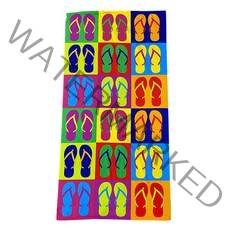 해변 수영장 바닷가 워터파크 물놀이 수건 비치타월, 컬러쪼리, 1개