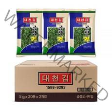 대천김 곱창도시락김 5g 40봉, [C740호] 곱창도시락김 40봉