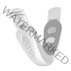 Hyang V라인 얼굴 마사지기 무선 진동 휴대용 얼굴 라인 관리 USB 충전식 안마기, 화이트