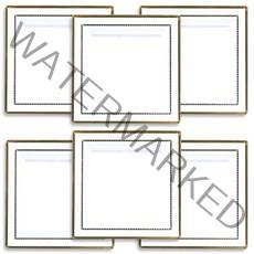 데일리굿 일회용 플라스틱 모던사각 골드접시 18cm, 6개입, 2개