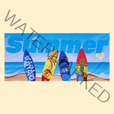 다다호호 서핑 워터파크 비치타올, 혼합색상, 1개