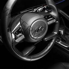 카스타 아반떼 CN7 카본 몰딩 핸들 프레임 커버 튜닝 용품 자동차 드레스업, 핸들 프레임 카본 1P