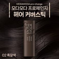 모다모다 프로체인지 헤어커버스틱 02흑갈색(Dark Brown) 강력밀착 파워지속력 새치커버스틱, 1개